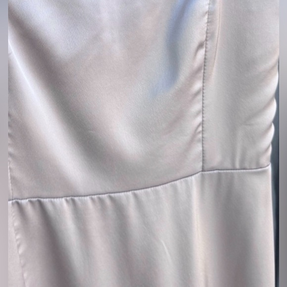 Show Me Your Mumu Claire Midi Dress Satin Bridesmaid Champagne Size XS NWT - Picture 6 of 8